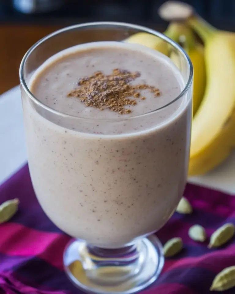 Homemade Banana Cardamom Smoothie photo