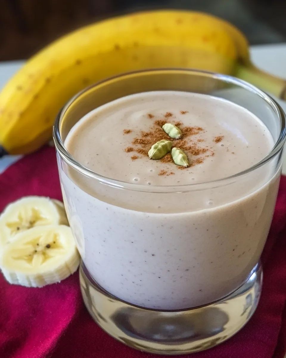 Easy Banana Cardamom Smoothie recipe photo