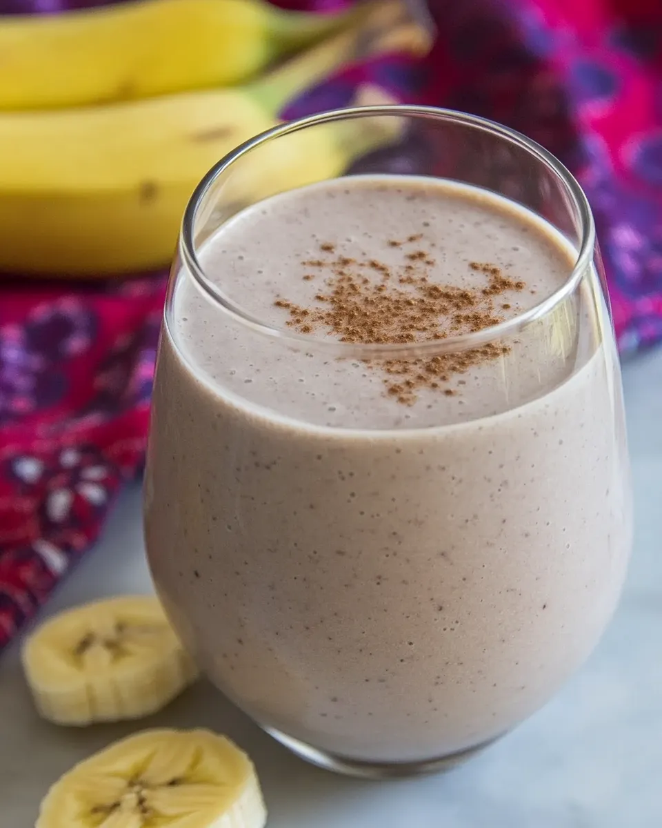 Healthy Banana Cardamom Smoothie shot