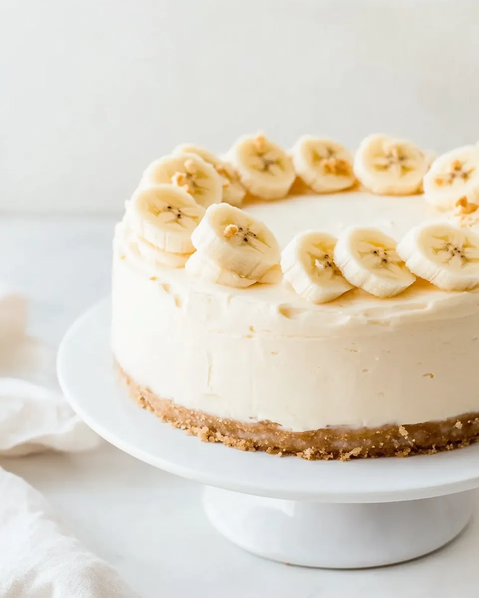 Easy Banana Cheesecake Cake recipe photo