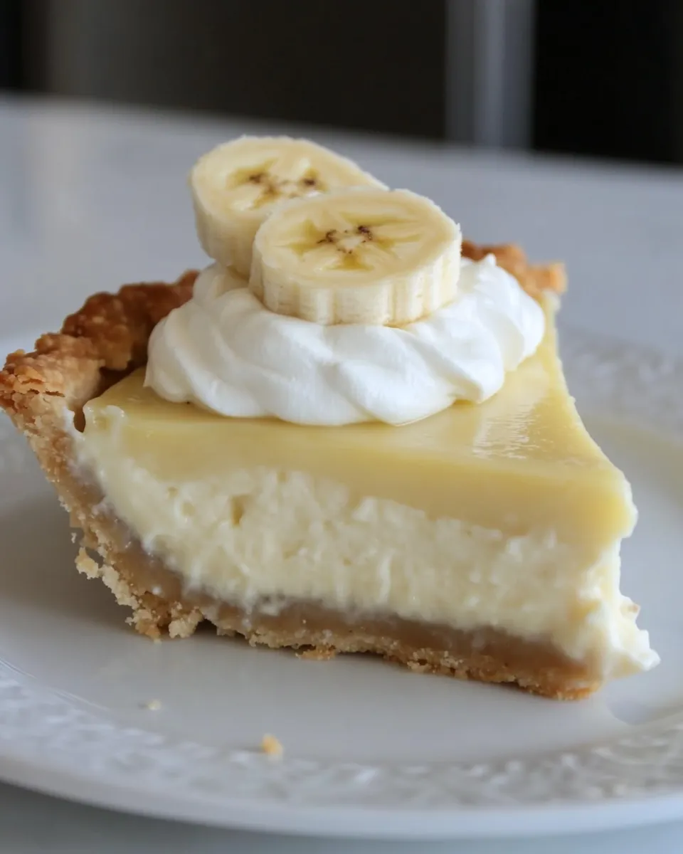 Quick Banana Cream Pie the easy way shot