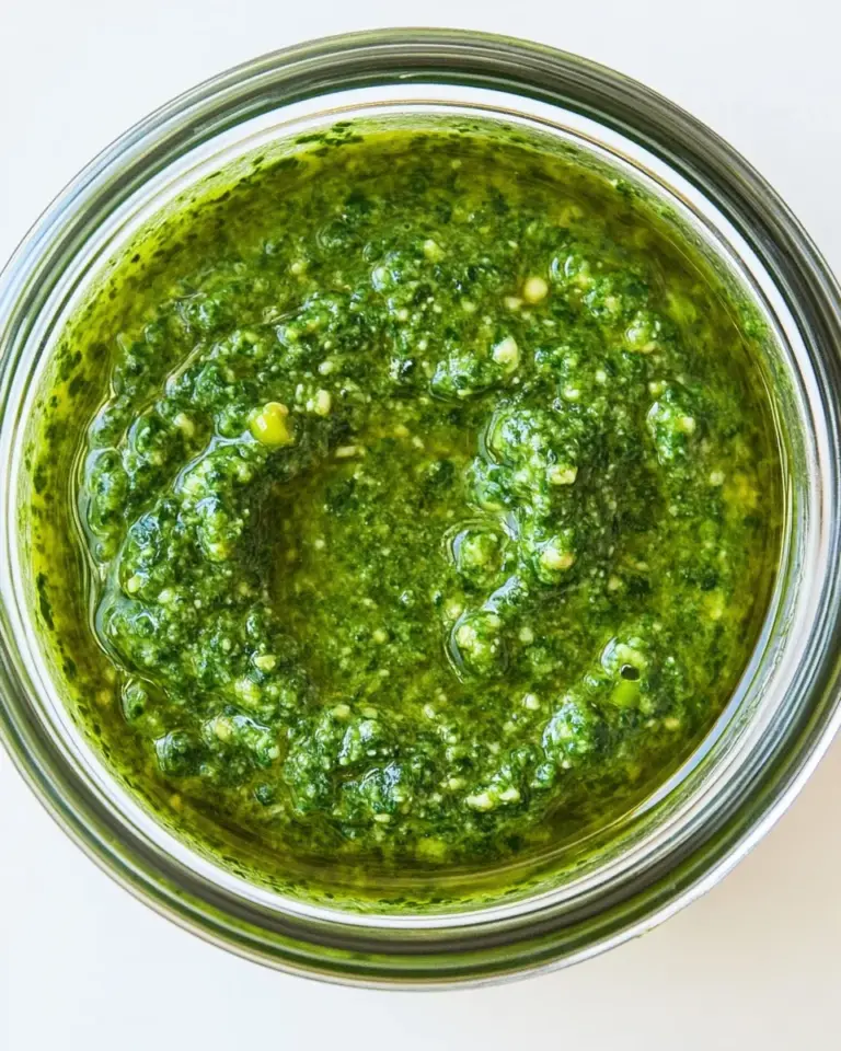 Homemade Basil and Spinach Pesto photo