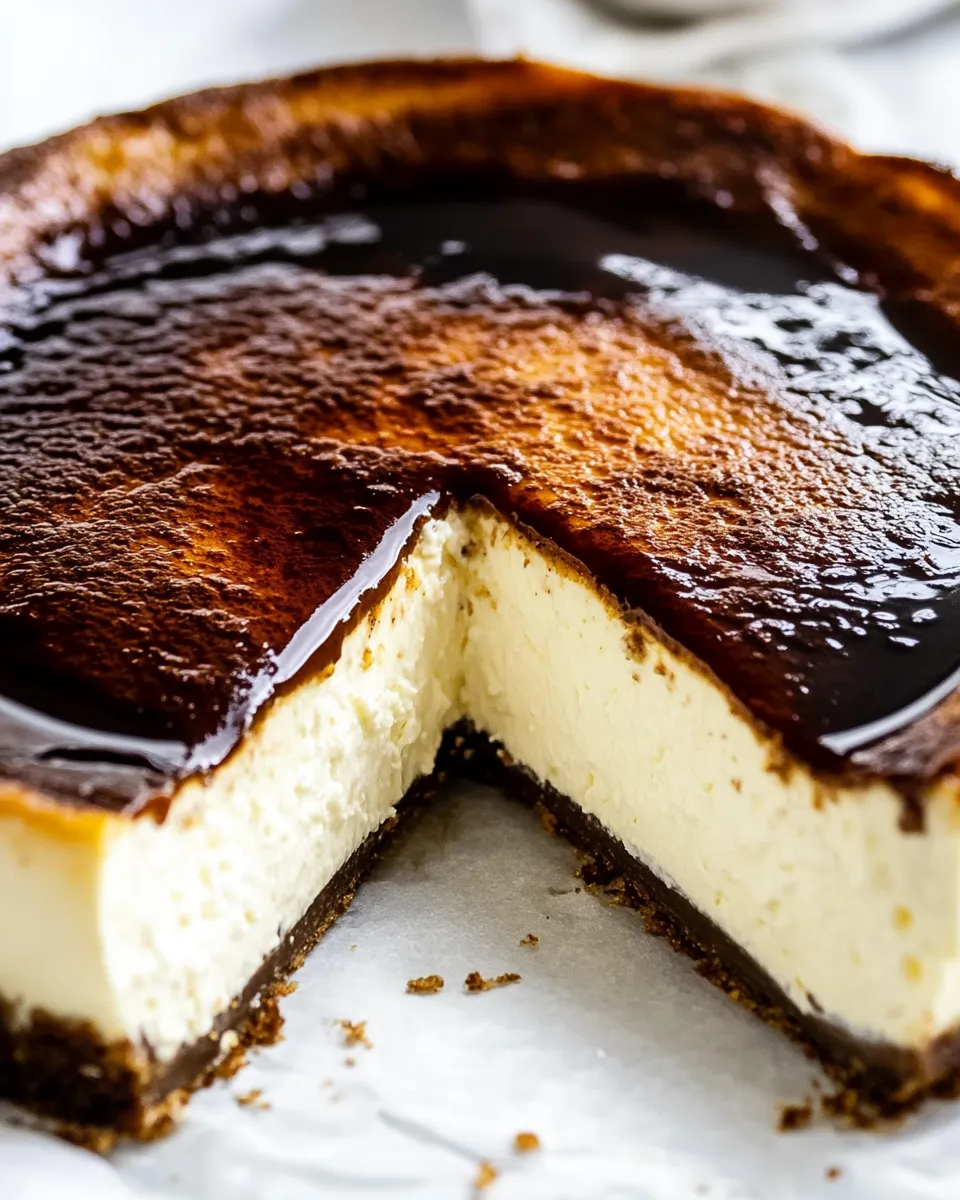 Homemade Basque Cheesecake photo