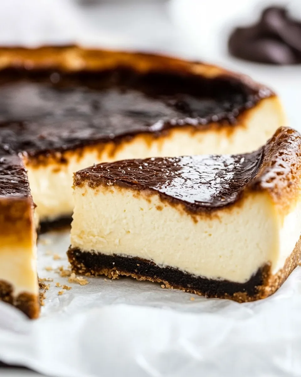 Delicious Basque Cheesecake shot