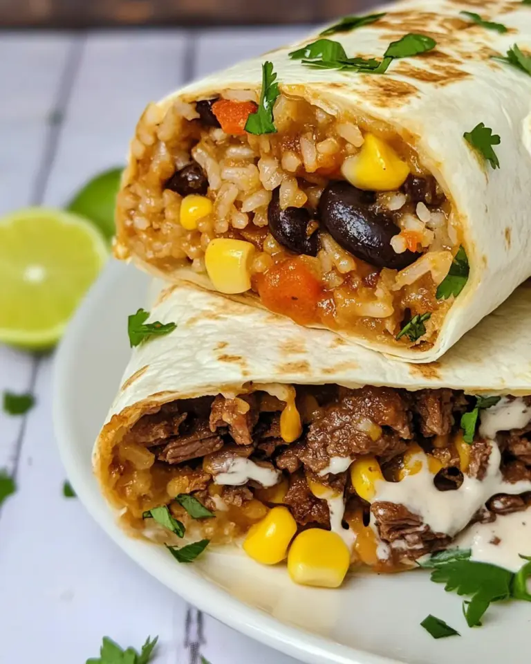 Homemade Beef Burrito photo