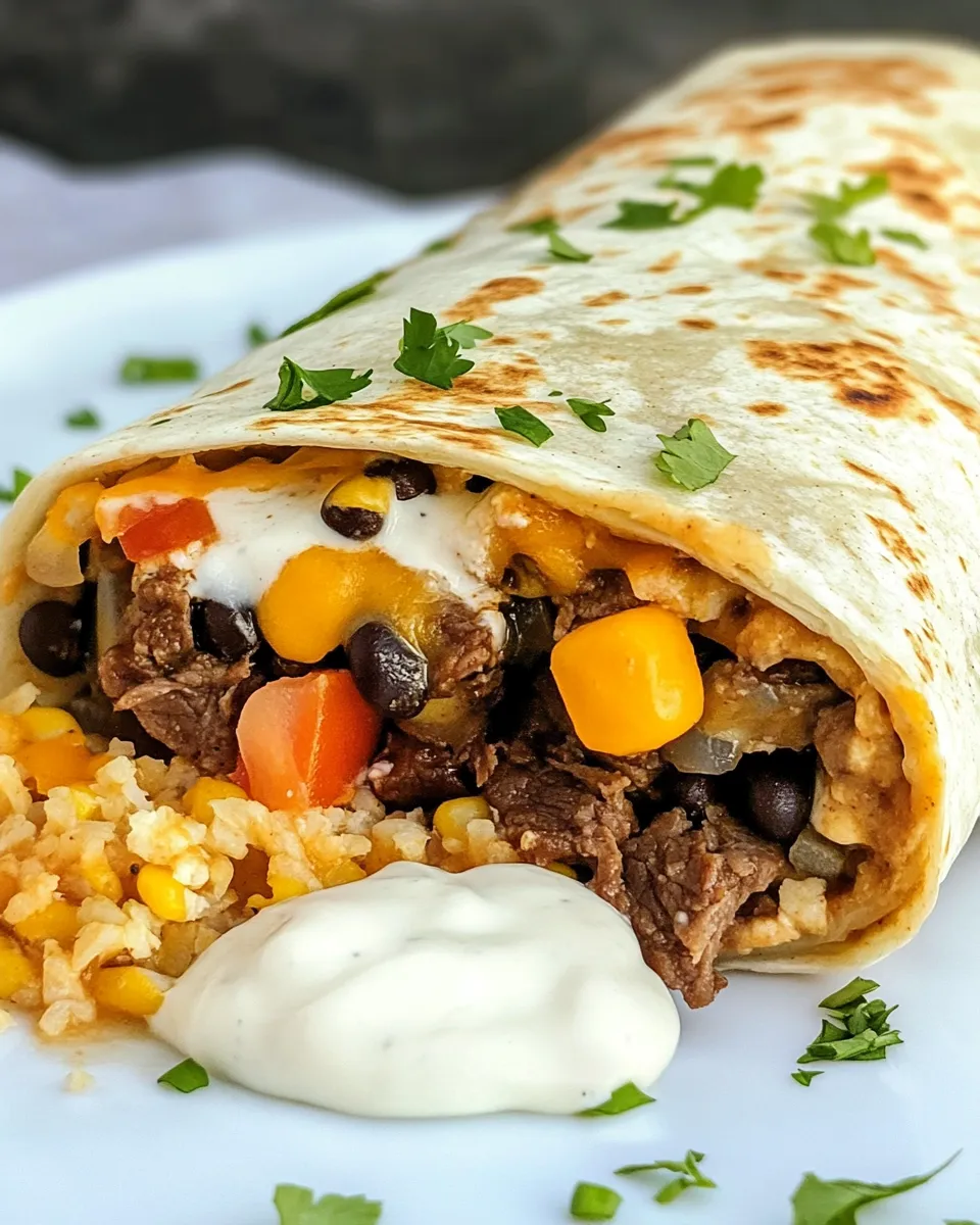Easy Beef Burrito recipe photo
