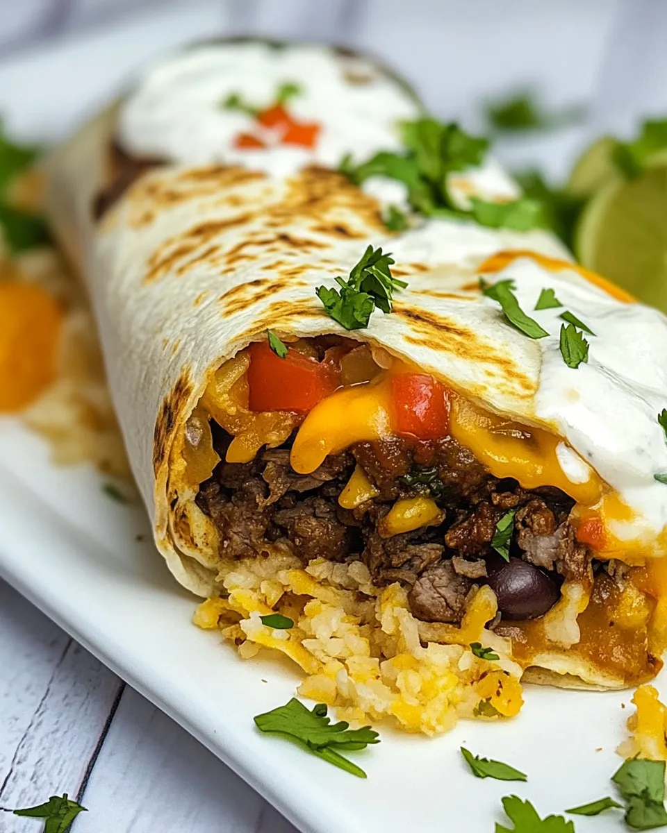 Delicious Beef Burrito shot