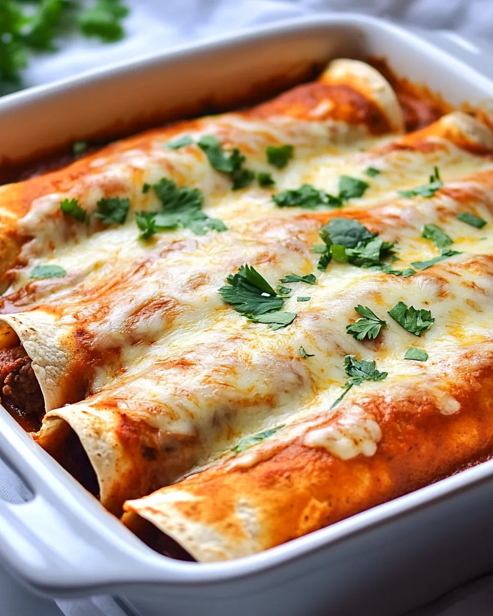 Homemade Beef Enchilada Recipe photo