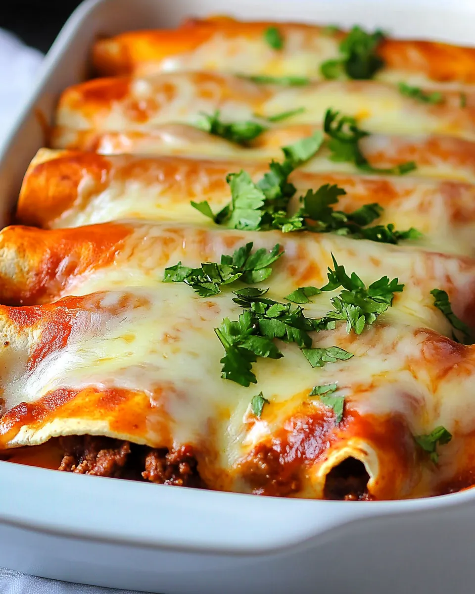 Delicious Beef Enchilada Recipe dish photo