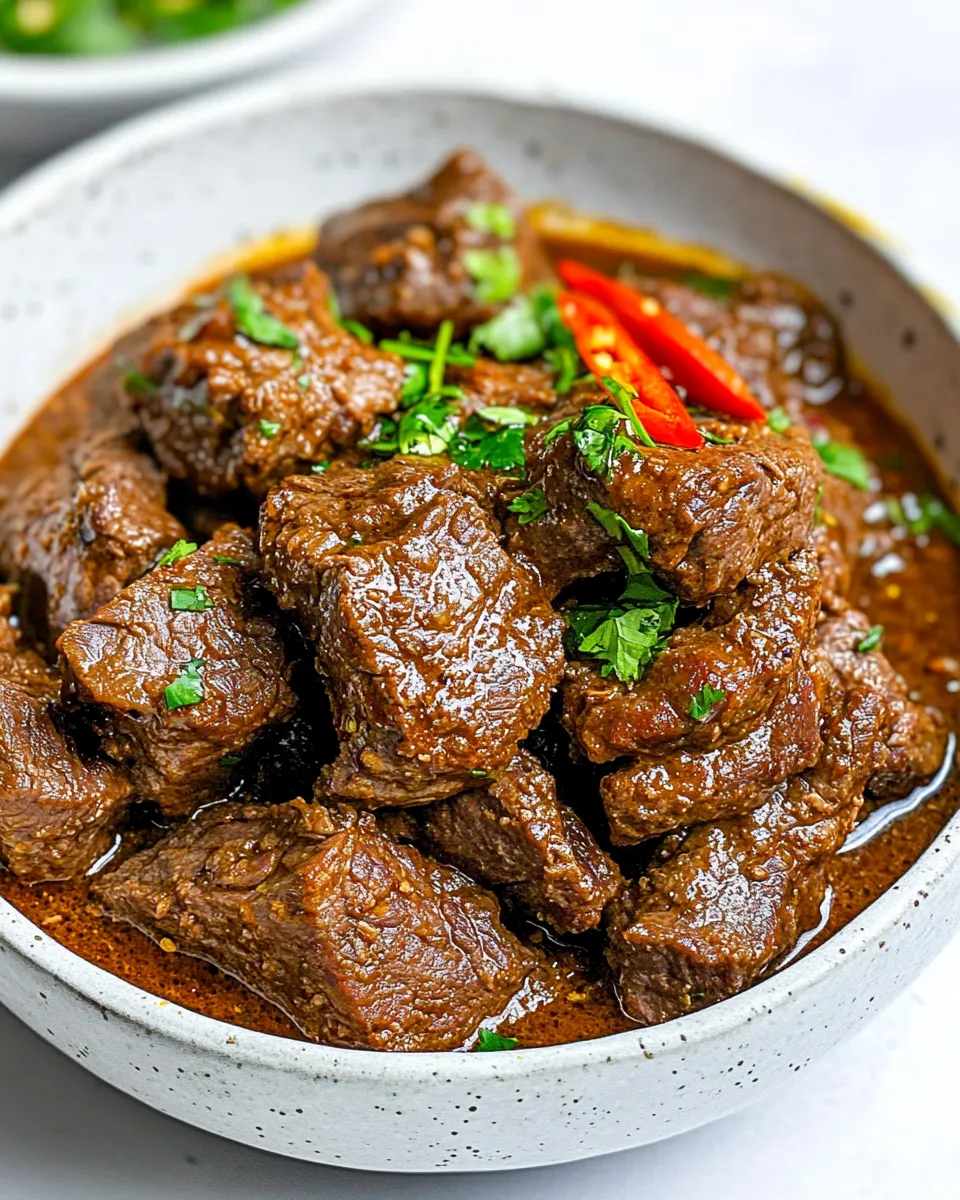 Easy Beef Rendang recipe photo