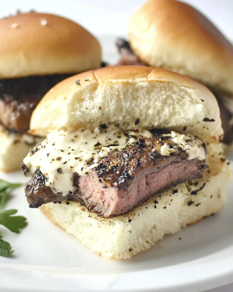 Easy Beef Tenderloin Sliders Recipe shot
