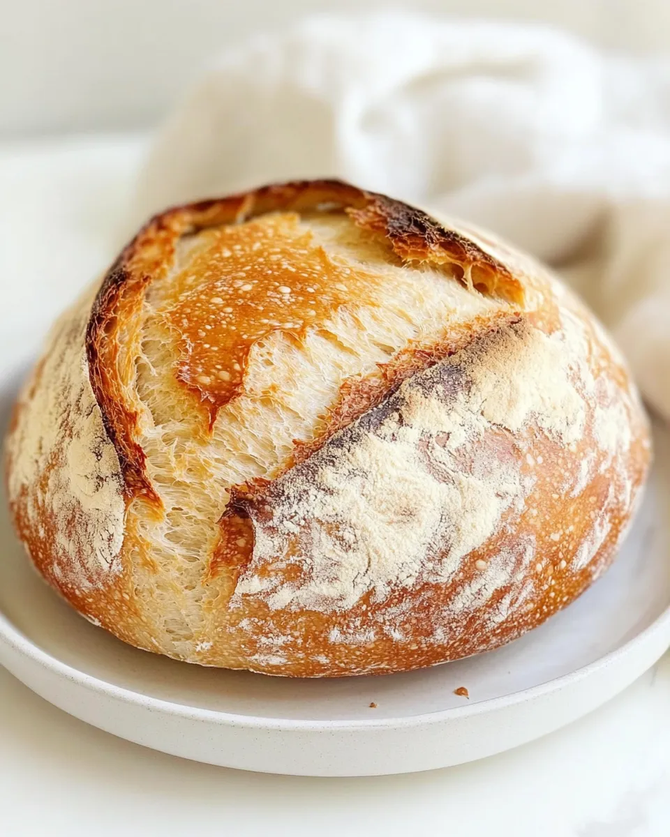 Delicious Beginners Sourdough Bread Recipe shot