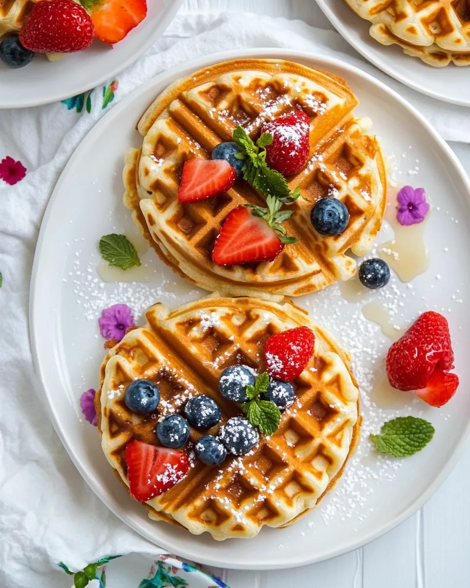 Delicious Belgian Waffle Recipe dish photo