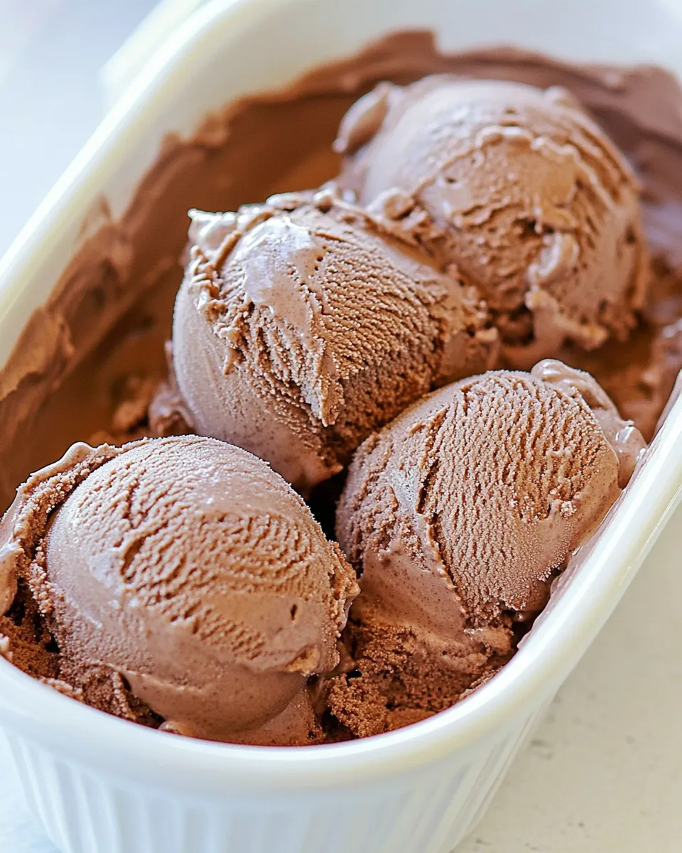 Homemade Ben and Jerrys Chocolate Ice Cream Recipe (Easy Copycat) photo