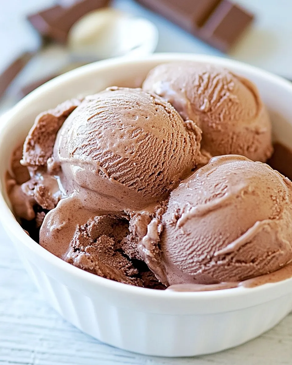 Easy Ben and Jerrys Chocolate Ice Cream Recipe (Easy Copycat) shot