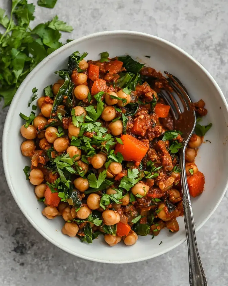 Easy Berbere Chickpeas and Chard photo