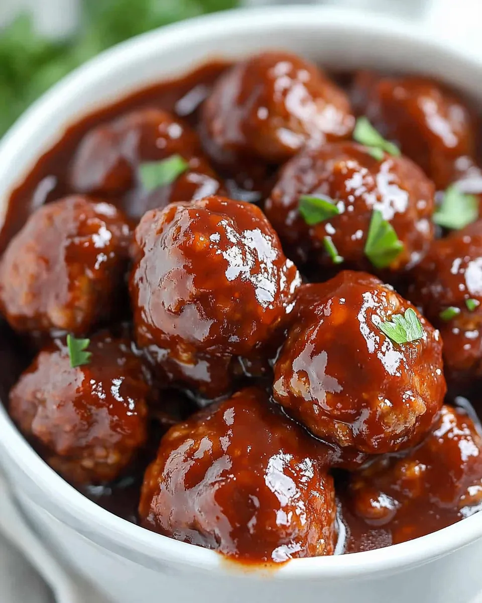 Classic Best BBQ Crockpot Meatballs image