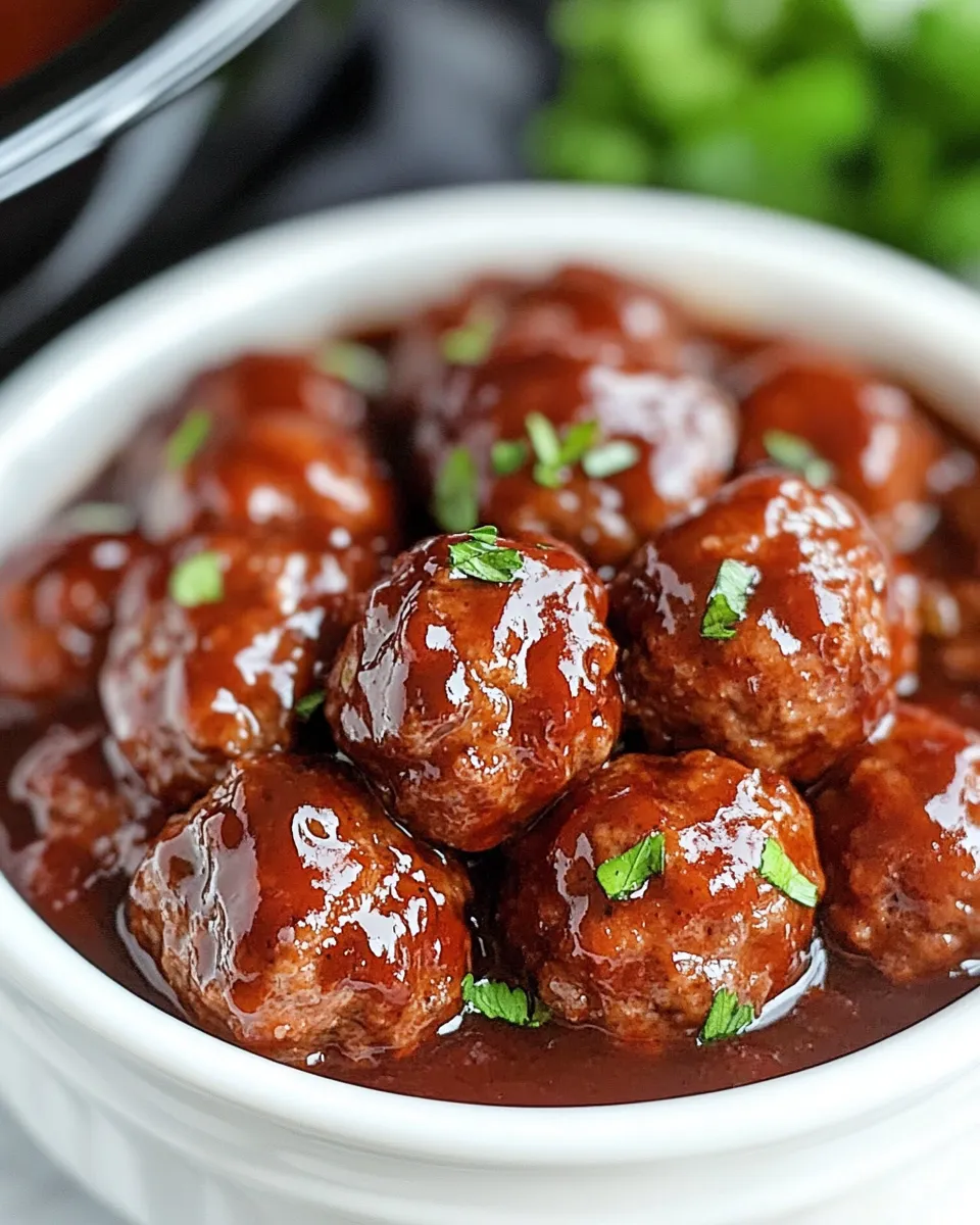 Easy Best BBQ Crockpot Meatballs recipe photo