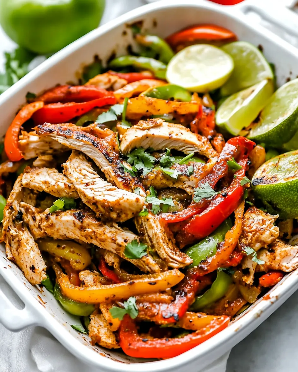 Delicious Best Chicken Fajitas shot