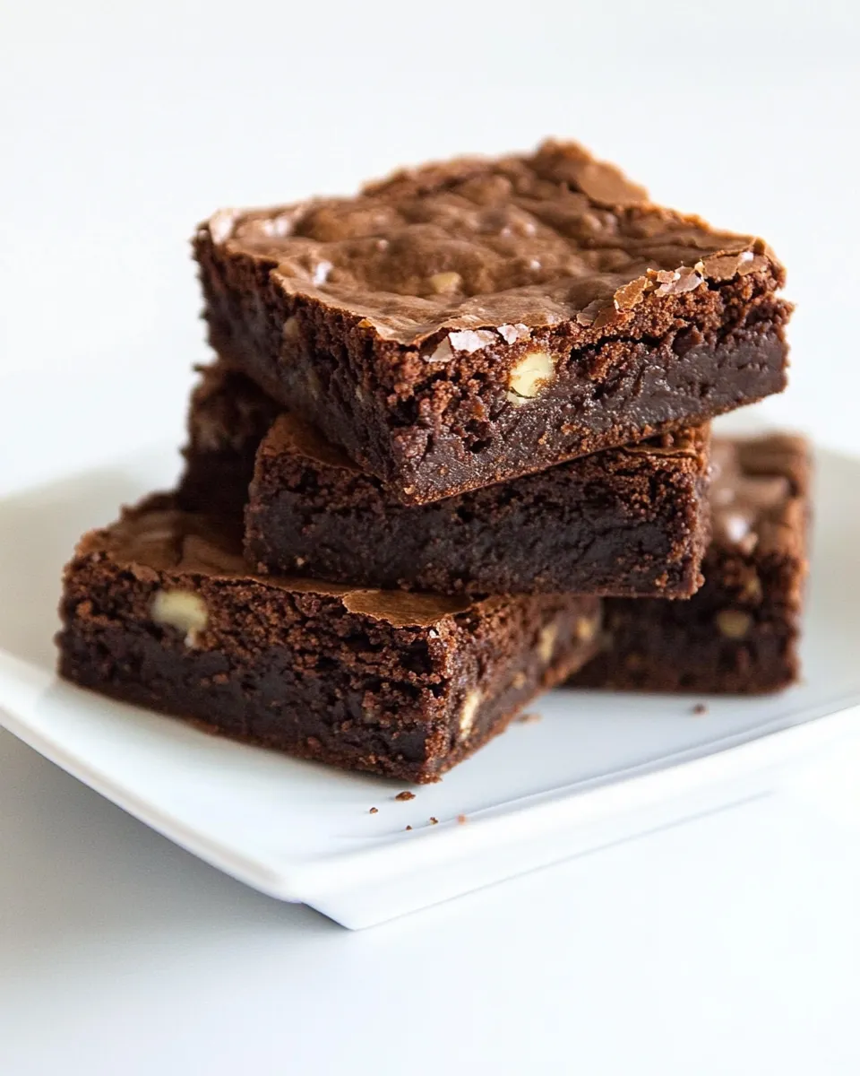 Delicious Best Ever Fudge Brownies shot