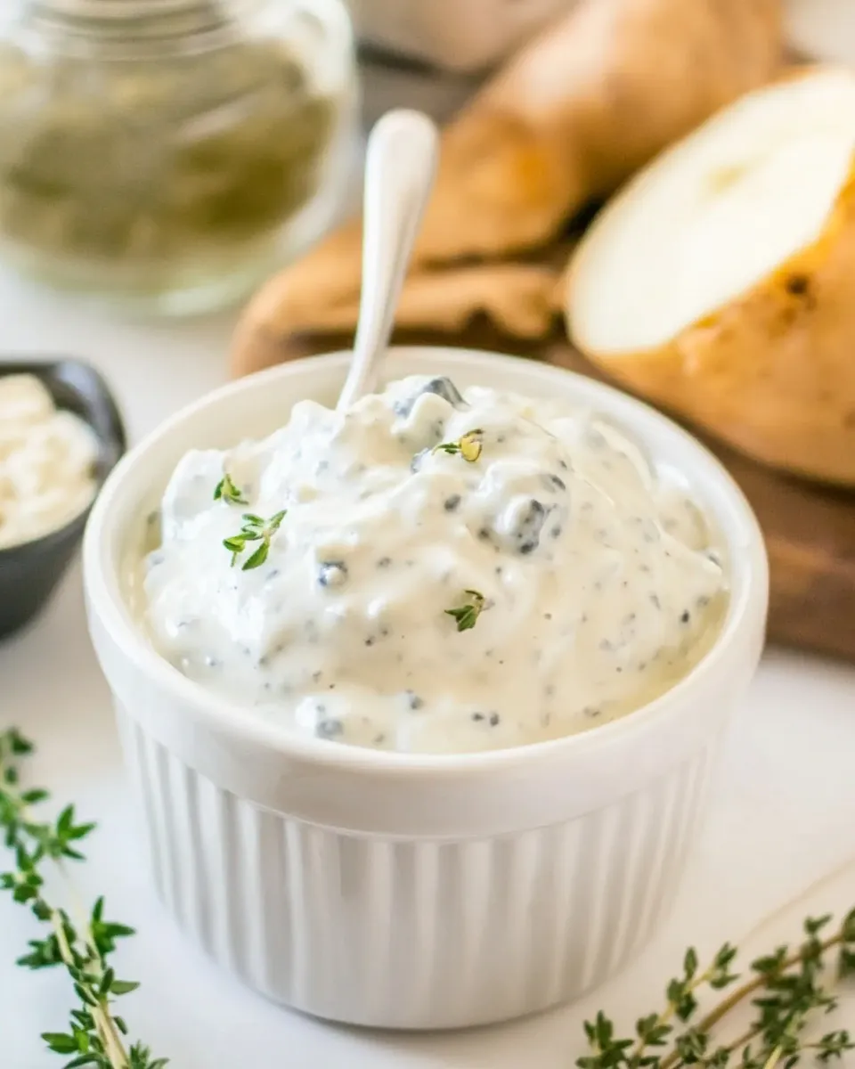 Easy Best Homemade Blue Cheese Dressing Recipe shot