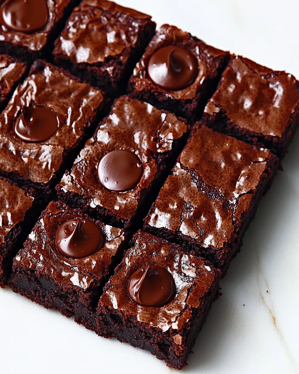 Easy Best Homemade Brownies shot