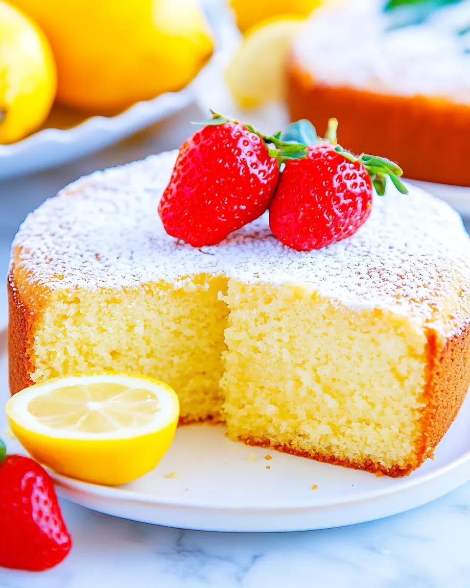 Easy Best Lemon Ricotta Cake Recipe shot