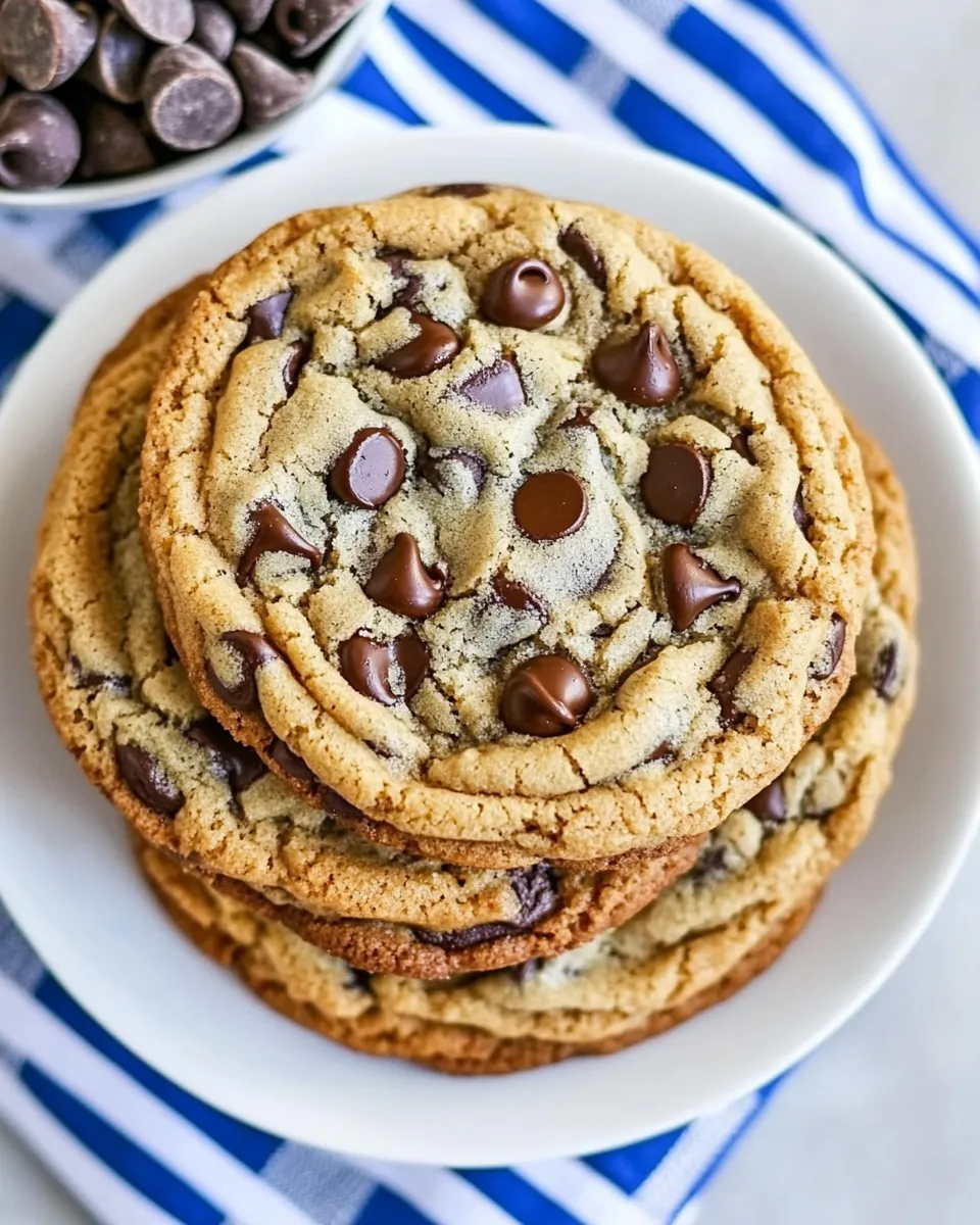 Delicious Big Buttery Chocolate Chip Cookies shot