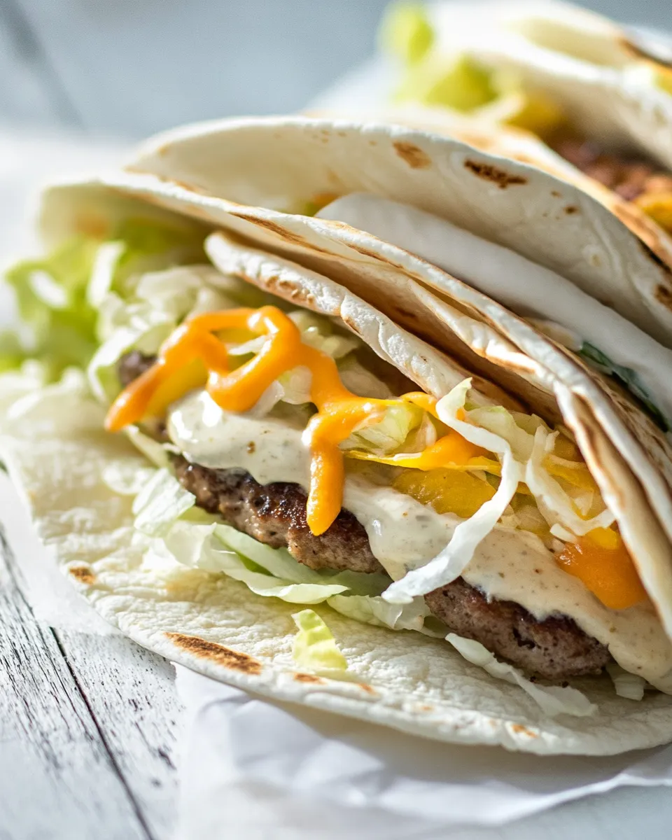 Easy Big Mac Smash Burger Tacos recipe photo