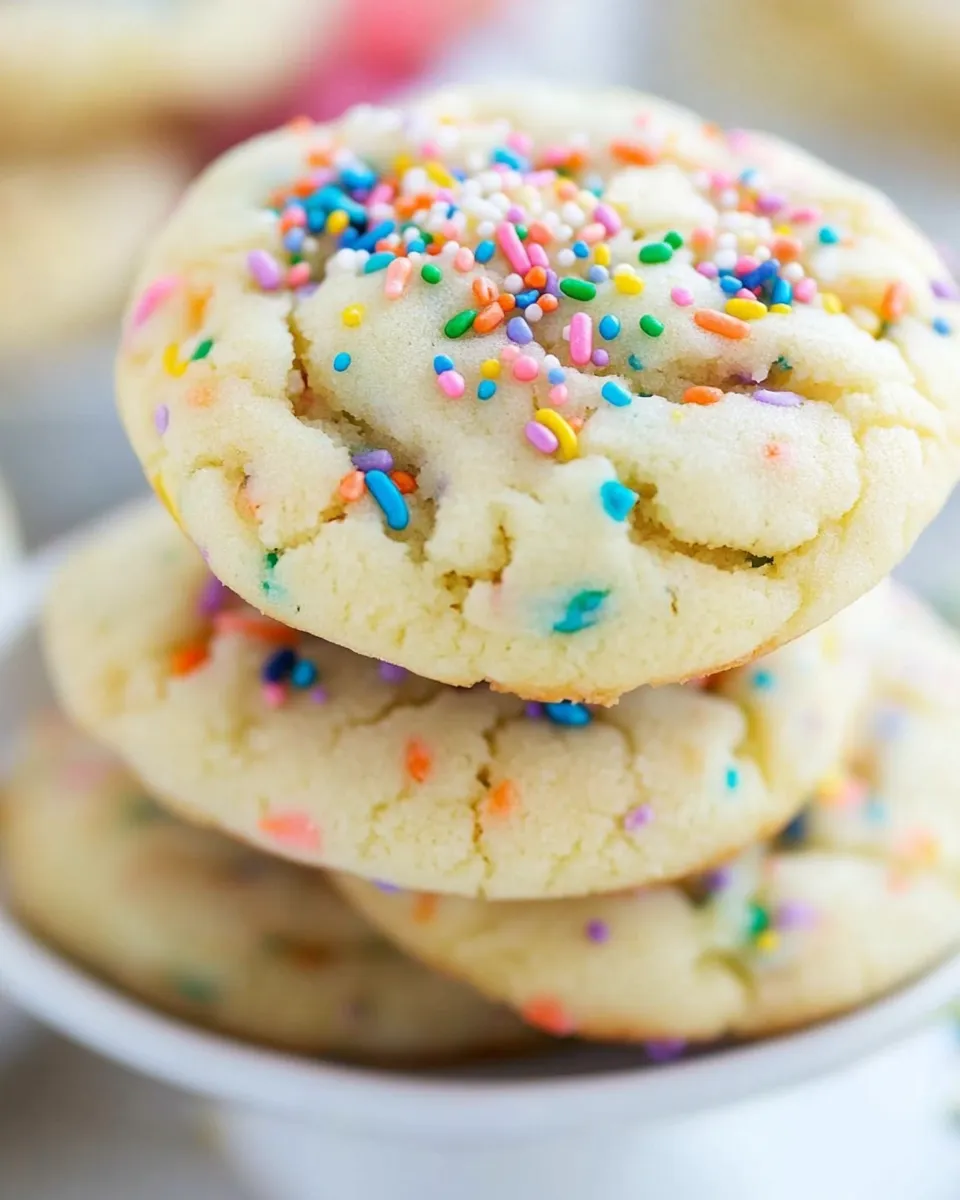 Classic Birthday Cake Cookies image