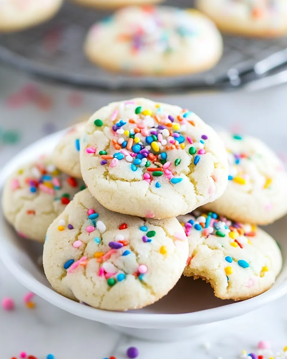 Delicious Birthday Cake Cookies shot