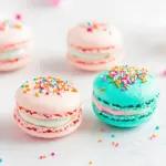 Homemade Birthday Cake Macarons photo