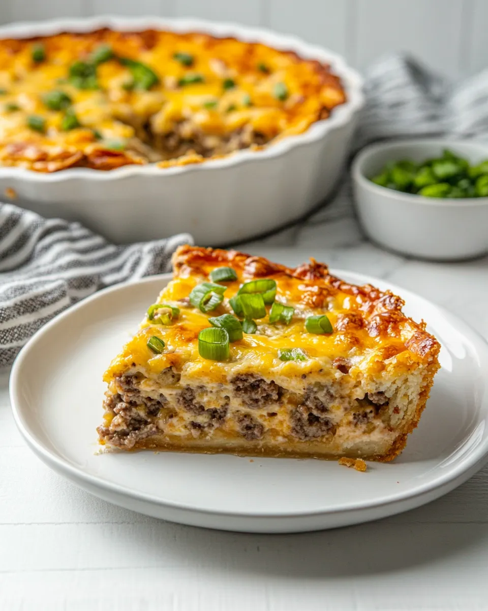 Easy Bisquick Impossible Cheeseburger Pie photo