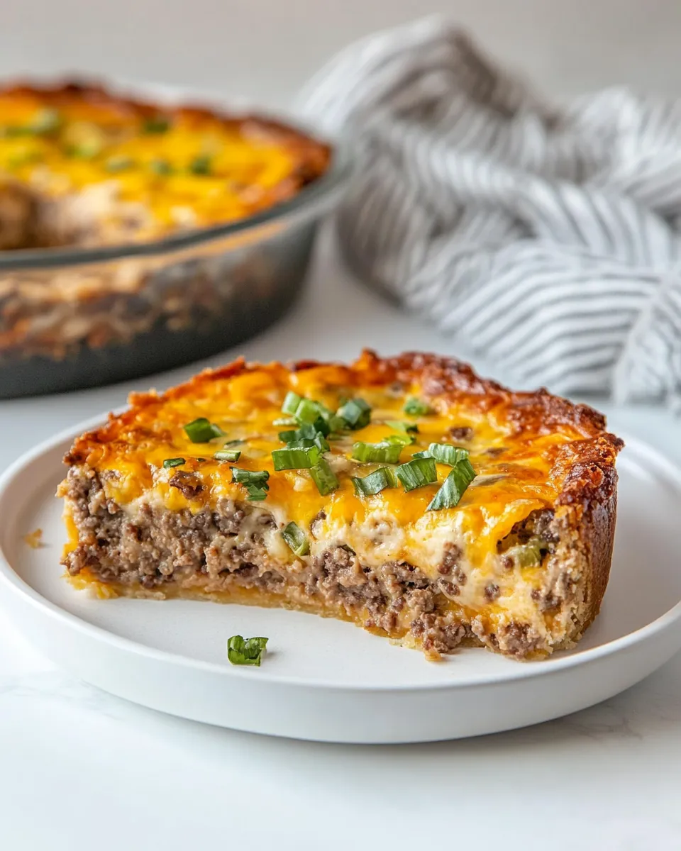 Delicious Bisquick Impossible Cheeseburger Pie image