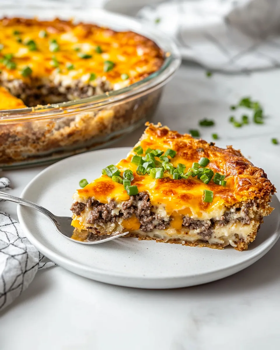 Classic Bisquick Impossible Cheeseburger Pie recipe photo