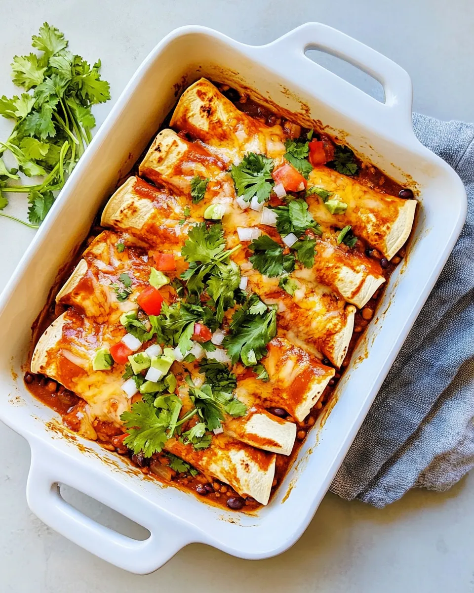Homemade Black Bean Enchiladas photo