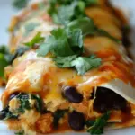 Homemade Black Bean Spinach Enchiladas photo