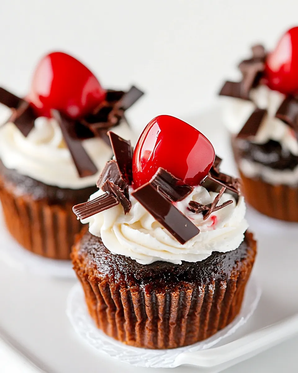 Easy Black Forest Mini Cheesecakes recipe photo