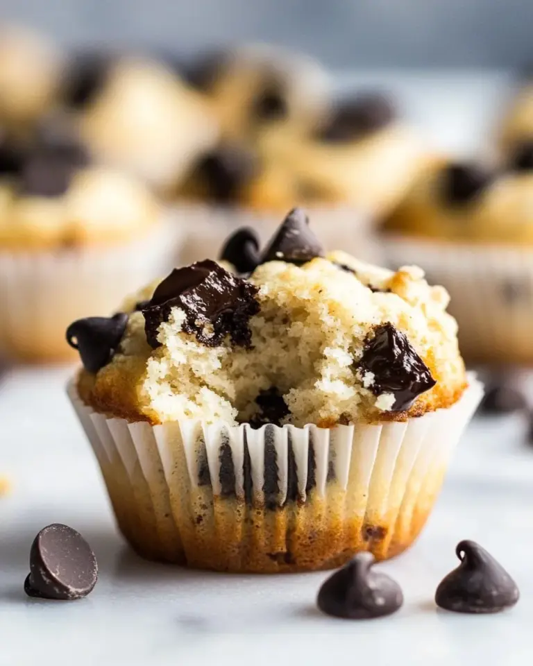 Homemade Black Walnut Chocolate Chip Keto Low-Carb Muffins With Almond Flour photo