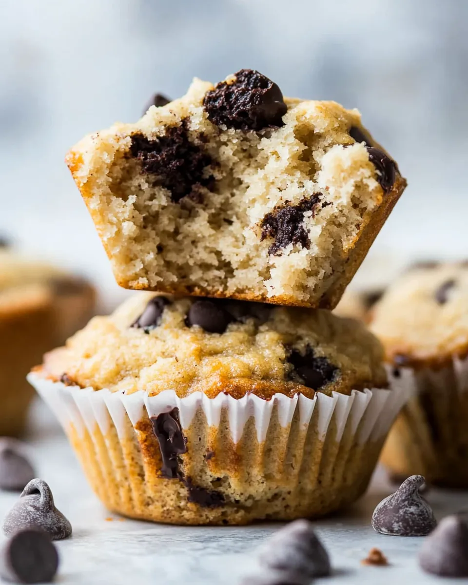 Delicious Black Walnut Chocolate Chip Keto Low-Carb Muffins With Almond Flour image