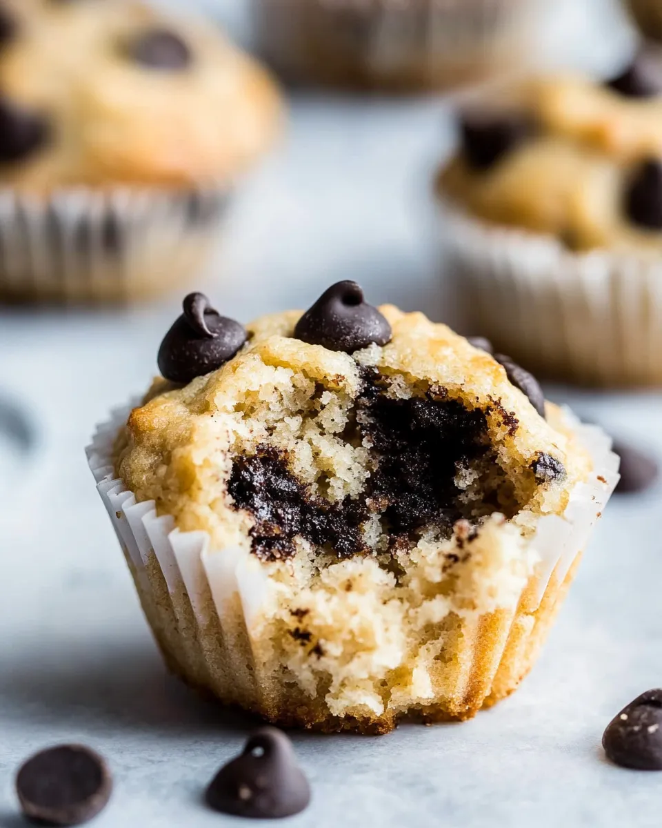Easy Black Walnut Chocolate Chip Keto Low-Carb Muffins With Almond Flour recipe photo