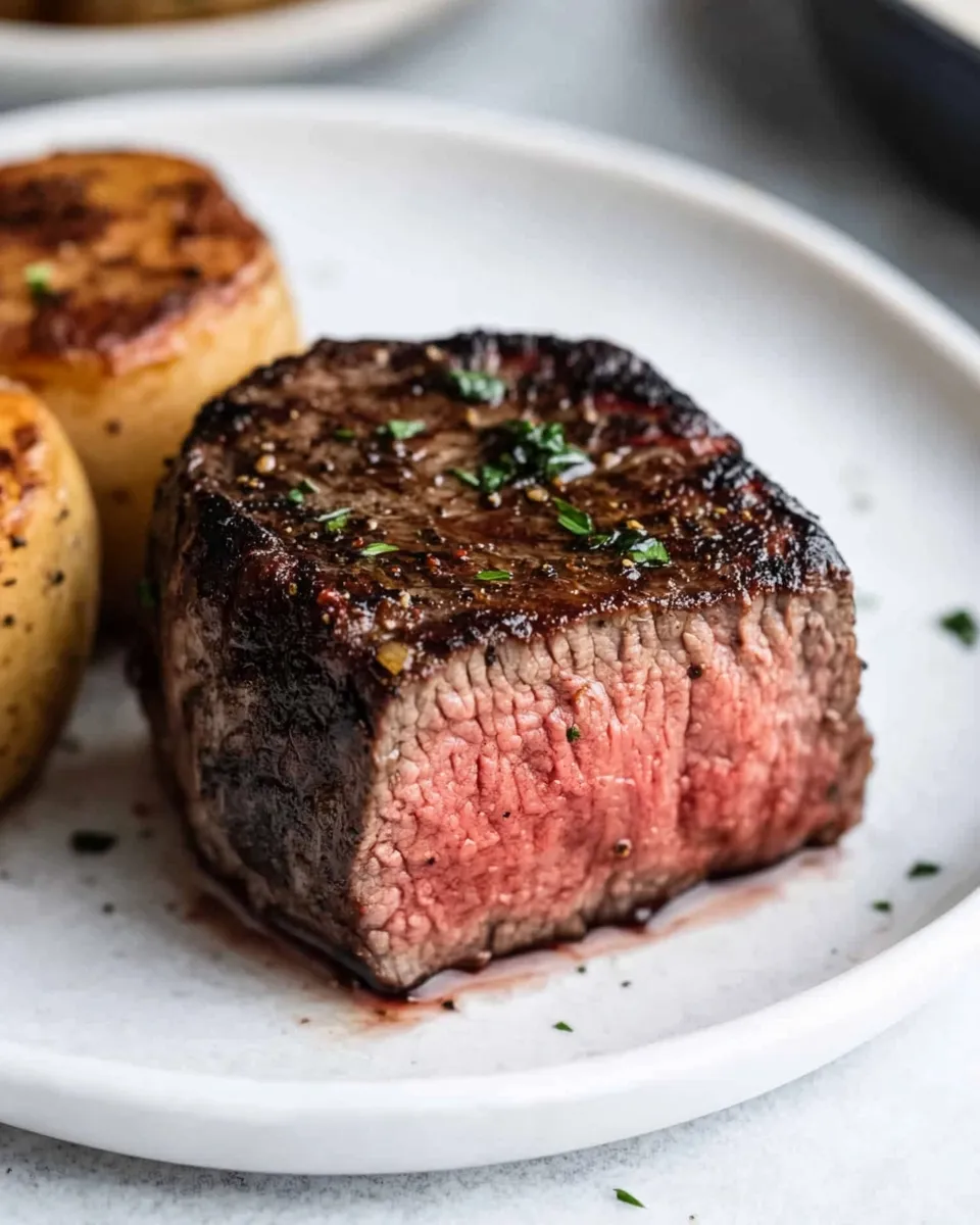 Delicious Black and Blue Steak (Pittsburgh Style) shot