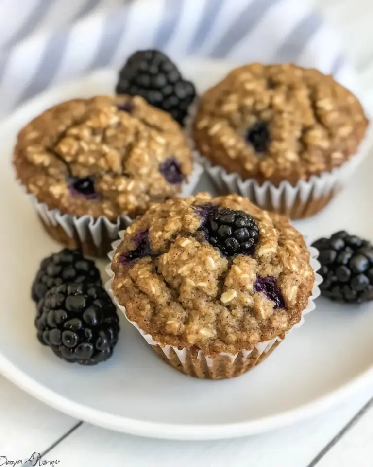 Homemade Blackberry Bran Muffins photo