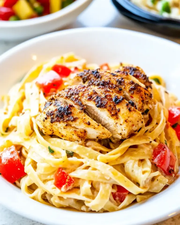 Homemade Blackened Chicken Fettuccine photo