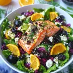 Easy Blood Orange Salmon Salad With Orange Dill Dressing photo