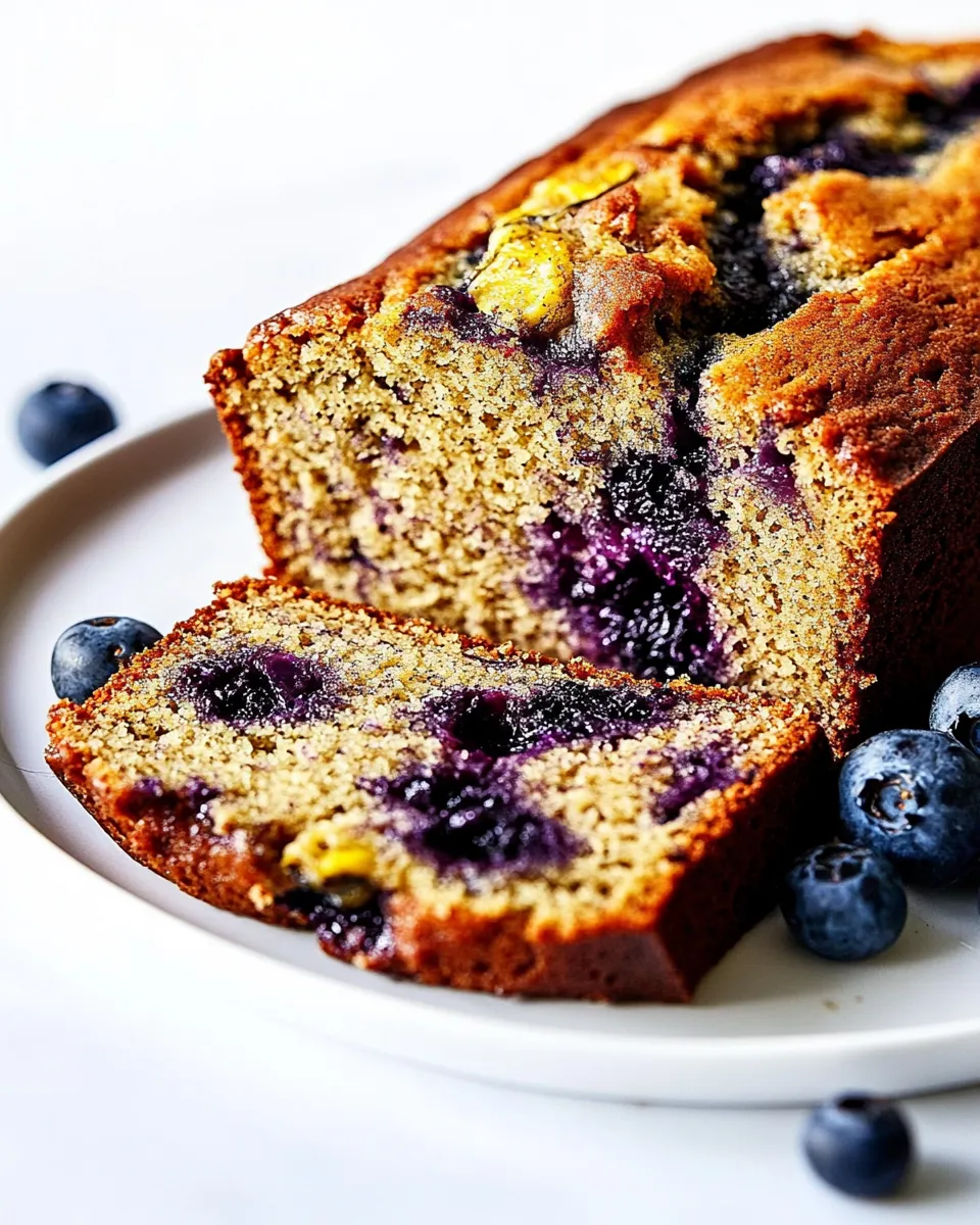Easy Blueberry Banana Bread recipe photo