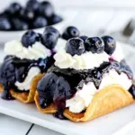 Homemade Blueberry Cheesecake Tacos photo