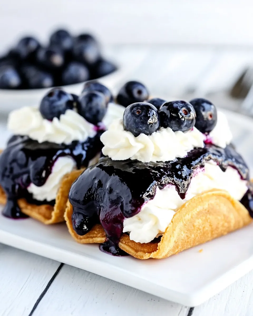 Homemade Blueberry Cheesecake Tacos photo