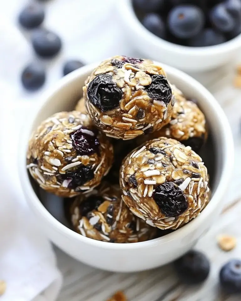 Homemade Blueberry Coconut Energy Bites photo
