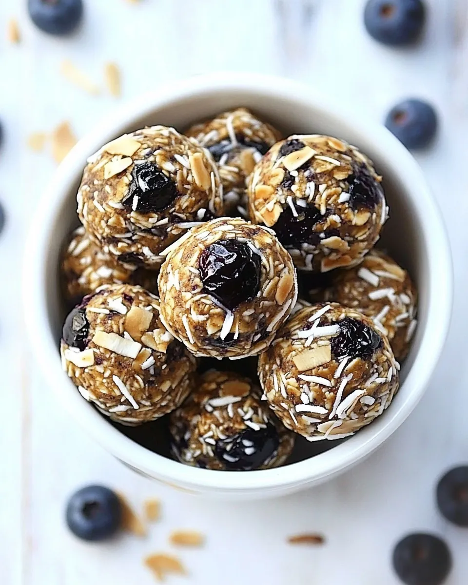 Delicious Blueberry Coconut Energy Bites image